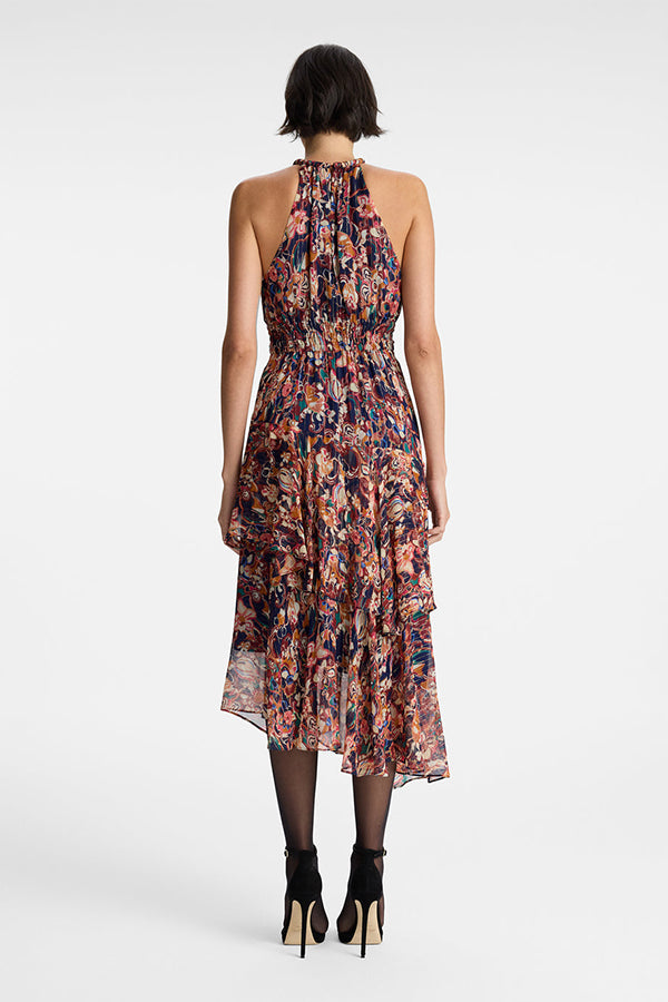 Elaine Silk Midi Dress
