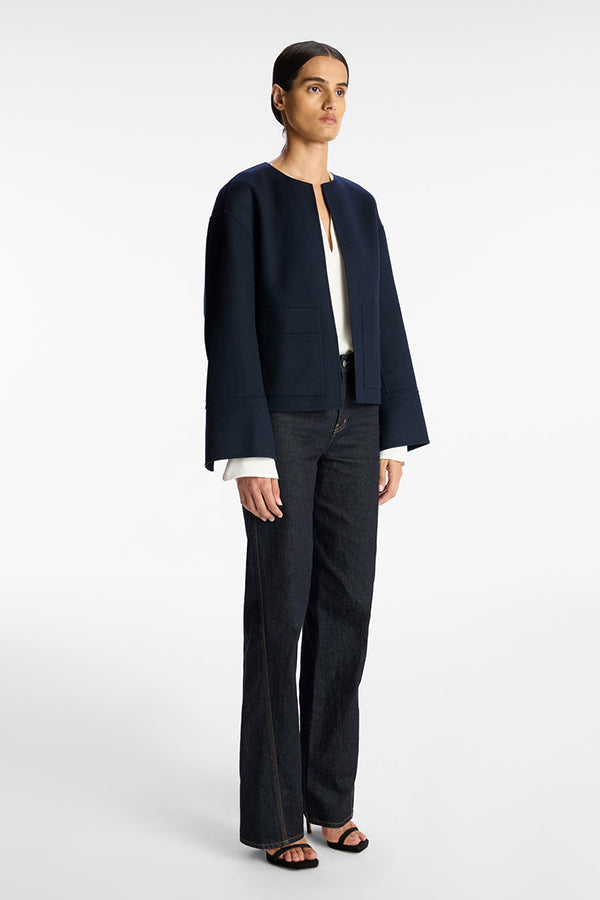 Finley Wool Jacket, Navy