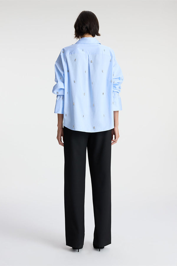 Monica Embellished Cotton Top