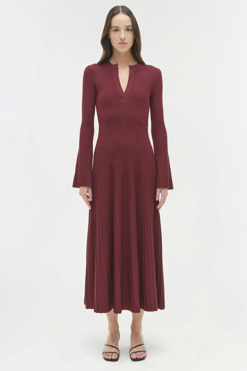 Genna Knit Dress, Cranberry