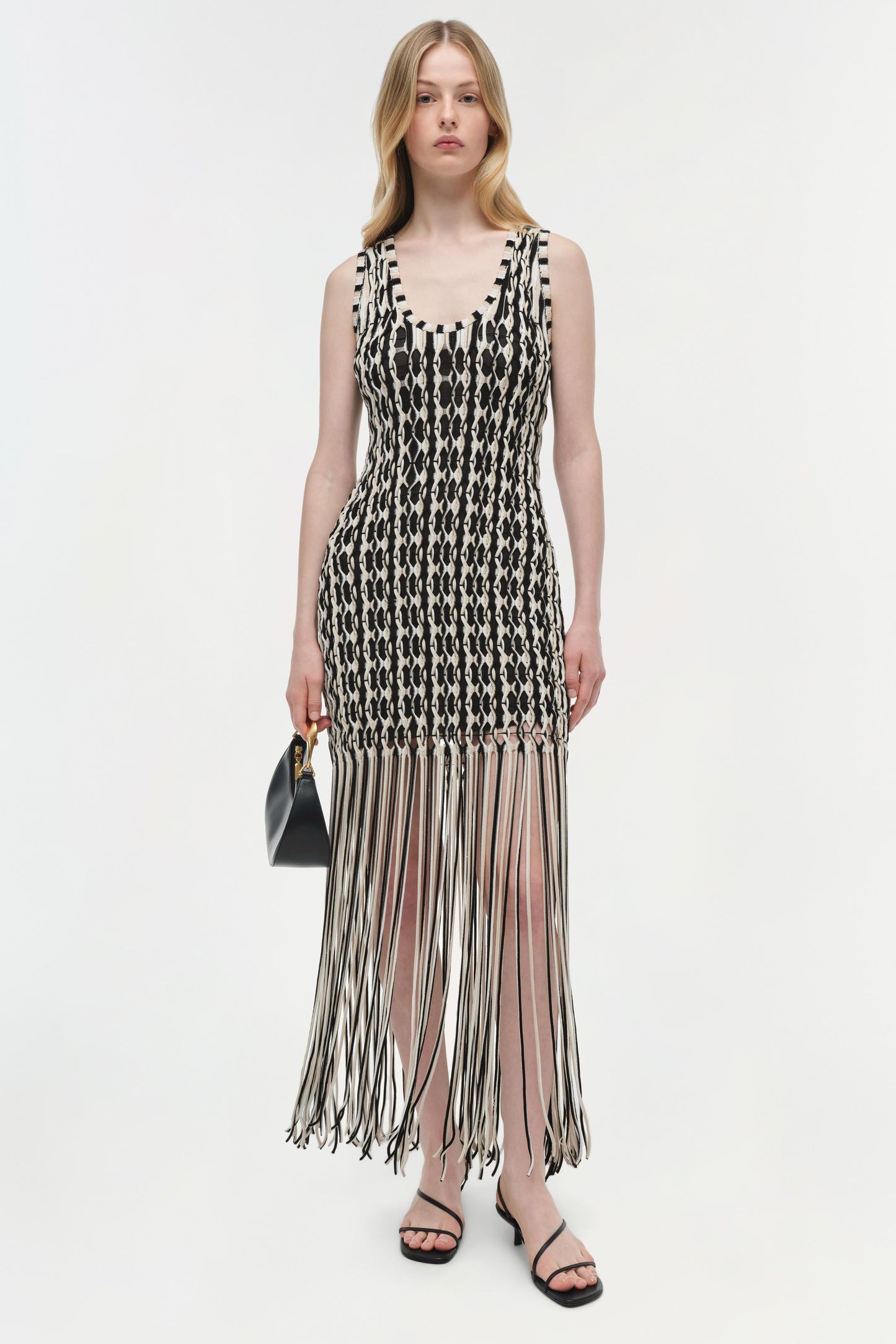 Sonia Fringe Knit Dress