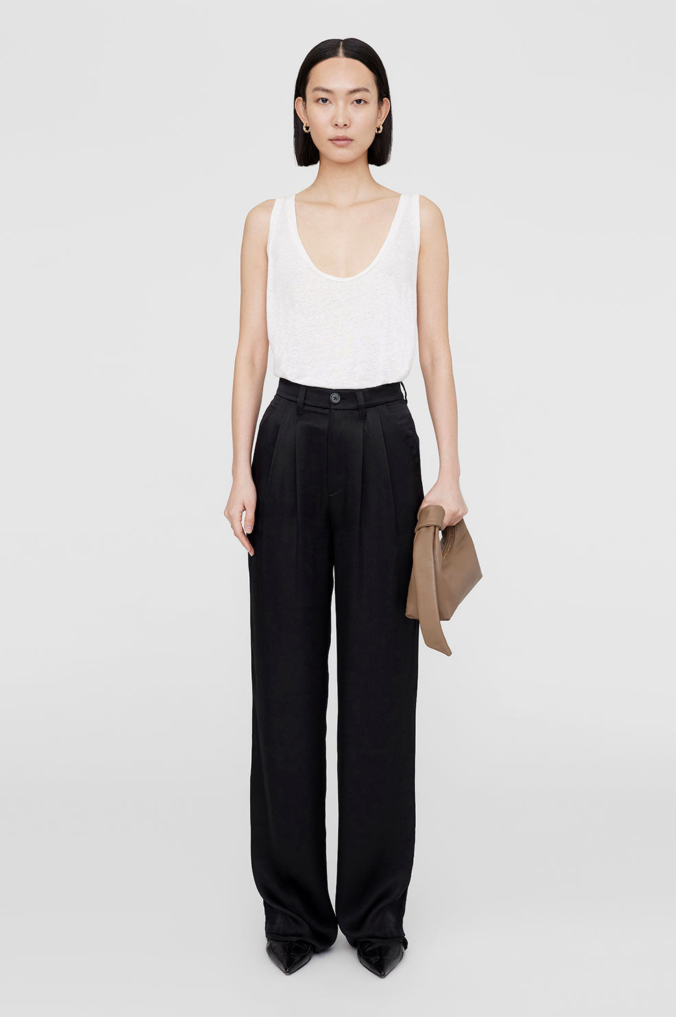 Carrie Pant, Black Silk