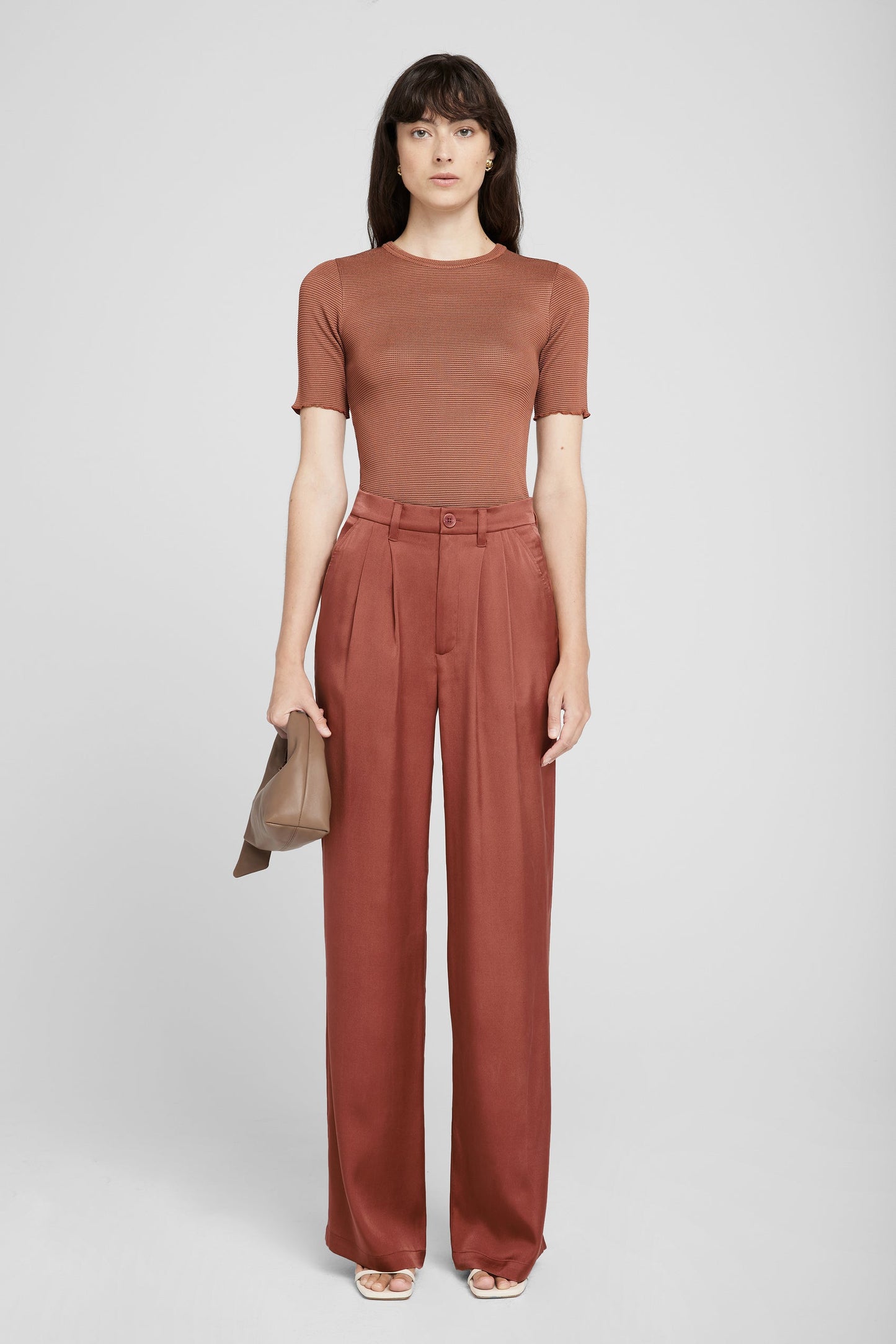 Carrie Pant, Terracotta Silk