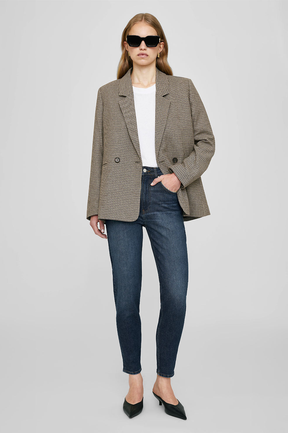 Madeleine Blazer, Mini Houndstooth