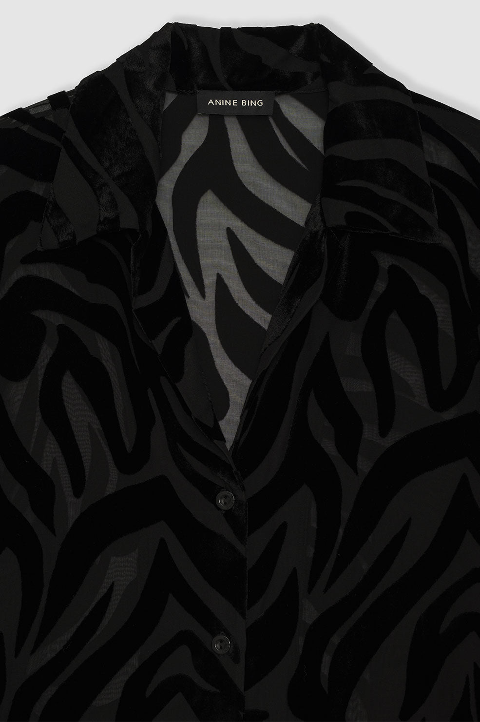 Mylah Shirt, Black Zebra Burnout