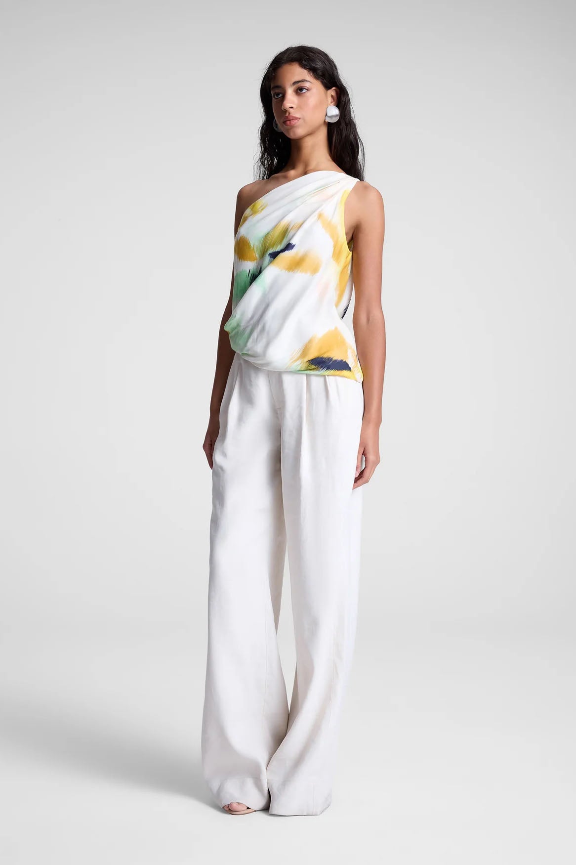 Aster Satin One Shoulder Top