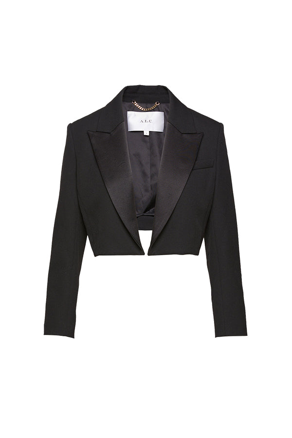 Anderson Cropped Tuxedo Jacket
