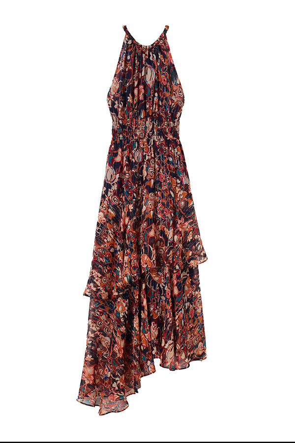 Elaine Silk Midi Dress