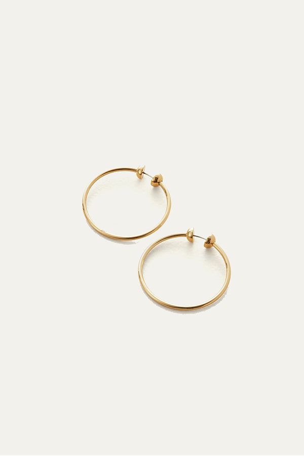 Icon Hoops in Gold, Small