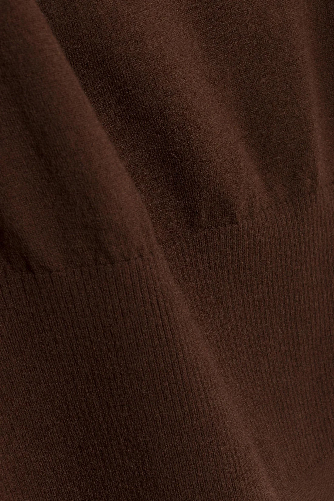 Lavina Draped Off Shoulder Sweater, Chocolate