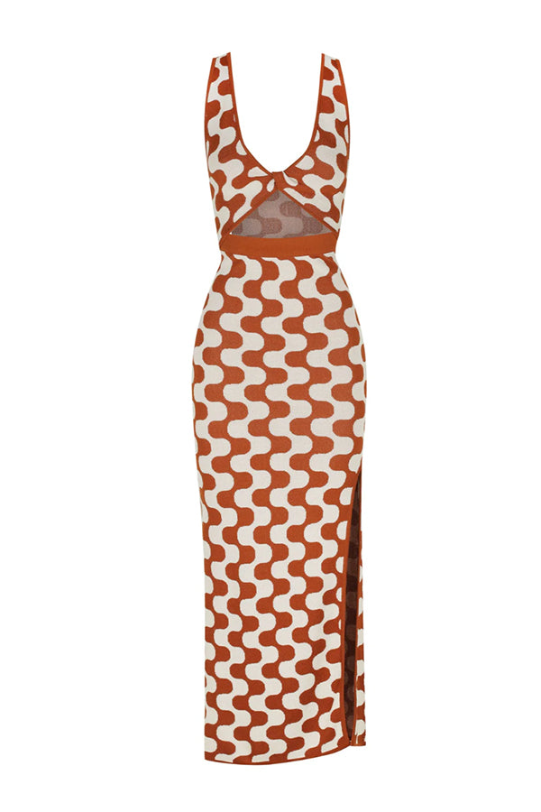 Incanto Twist Front Midi Dress