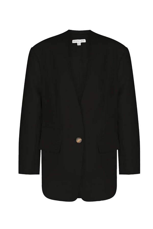 Irena Collarless Oversized Blazer