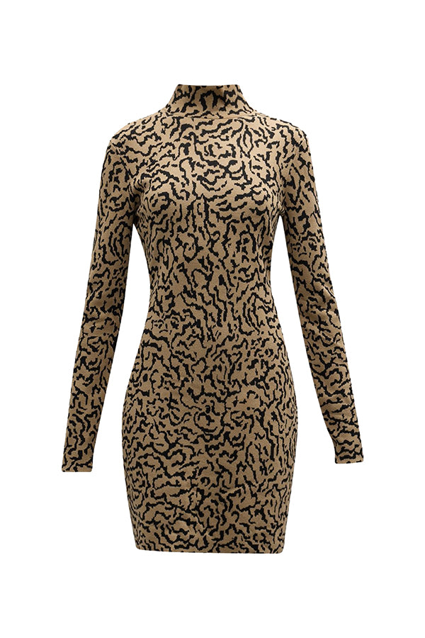 Jacquard Sweater Dress