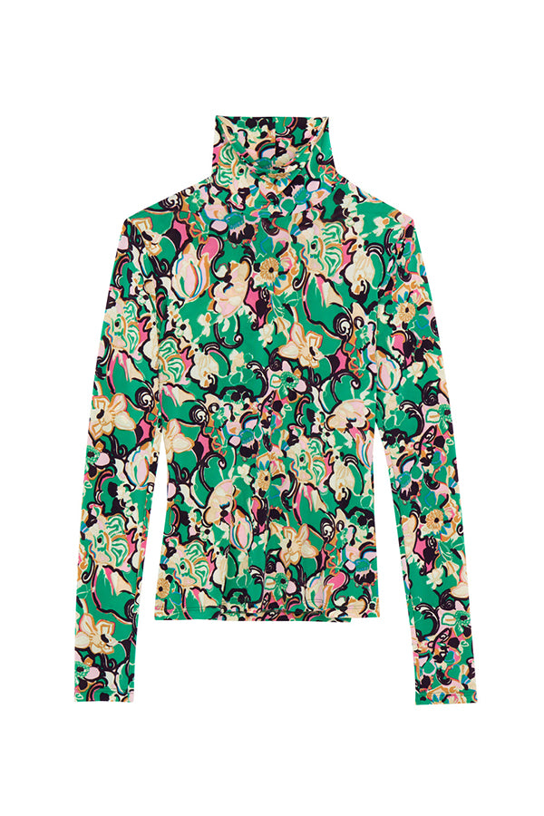 James Mock Neck Top