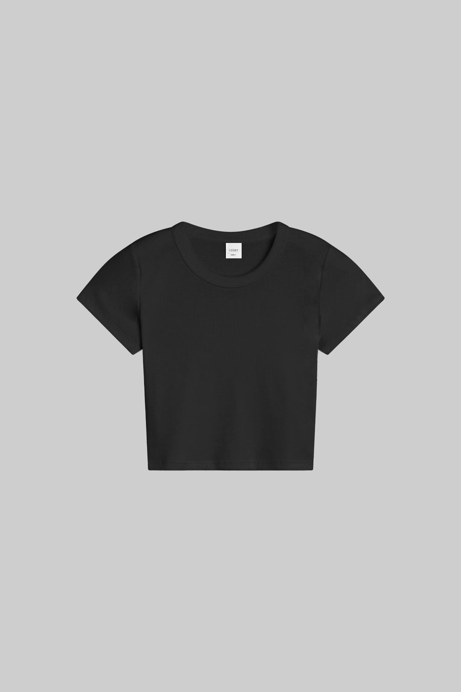 Kelly Crop Slim Fit Tee, Black