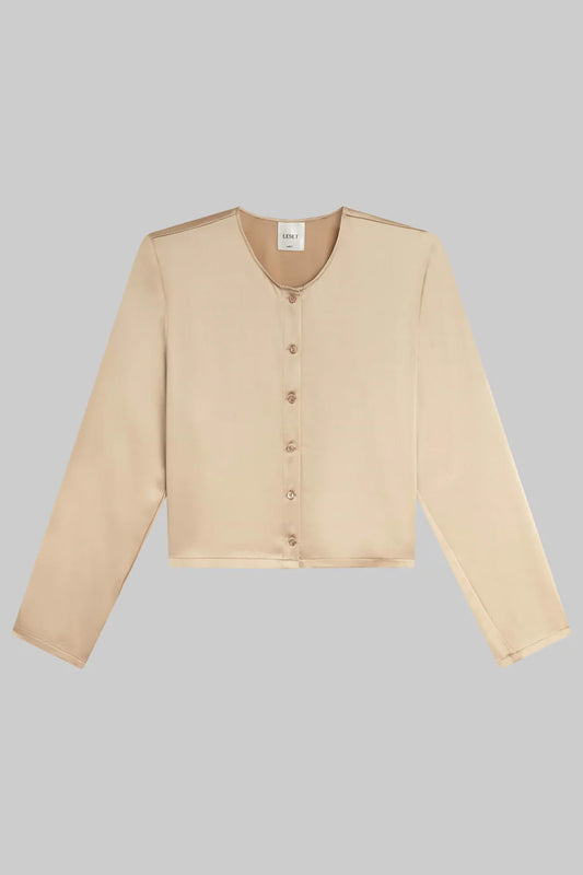 Barb Crew Cardigan, Sand