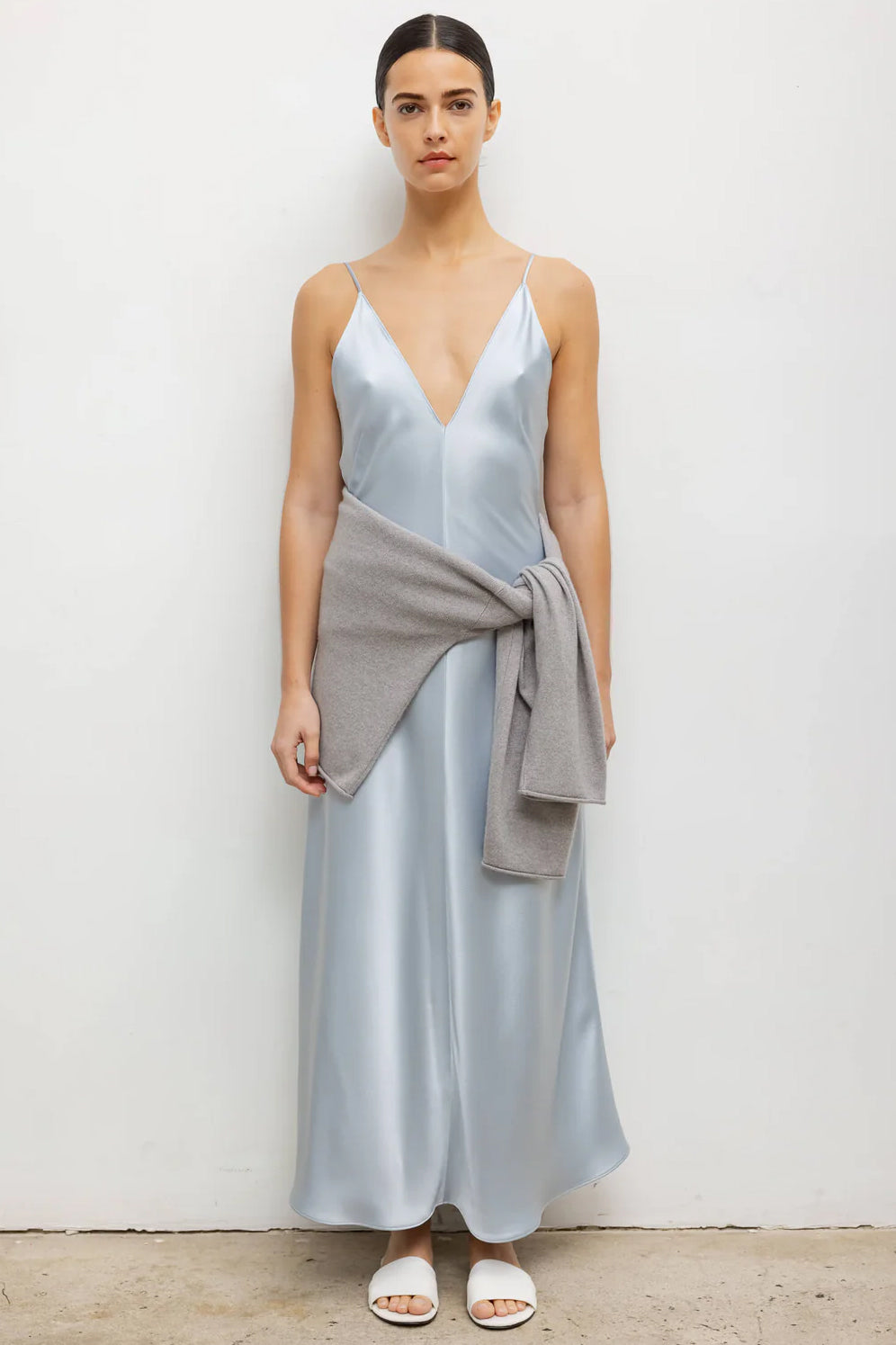 Barb Slip Dress, Powder