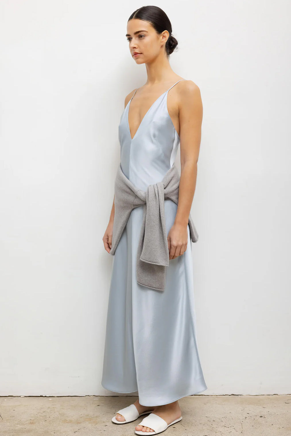 Barb Slip Dress, Powder