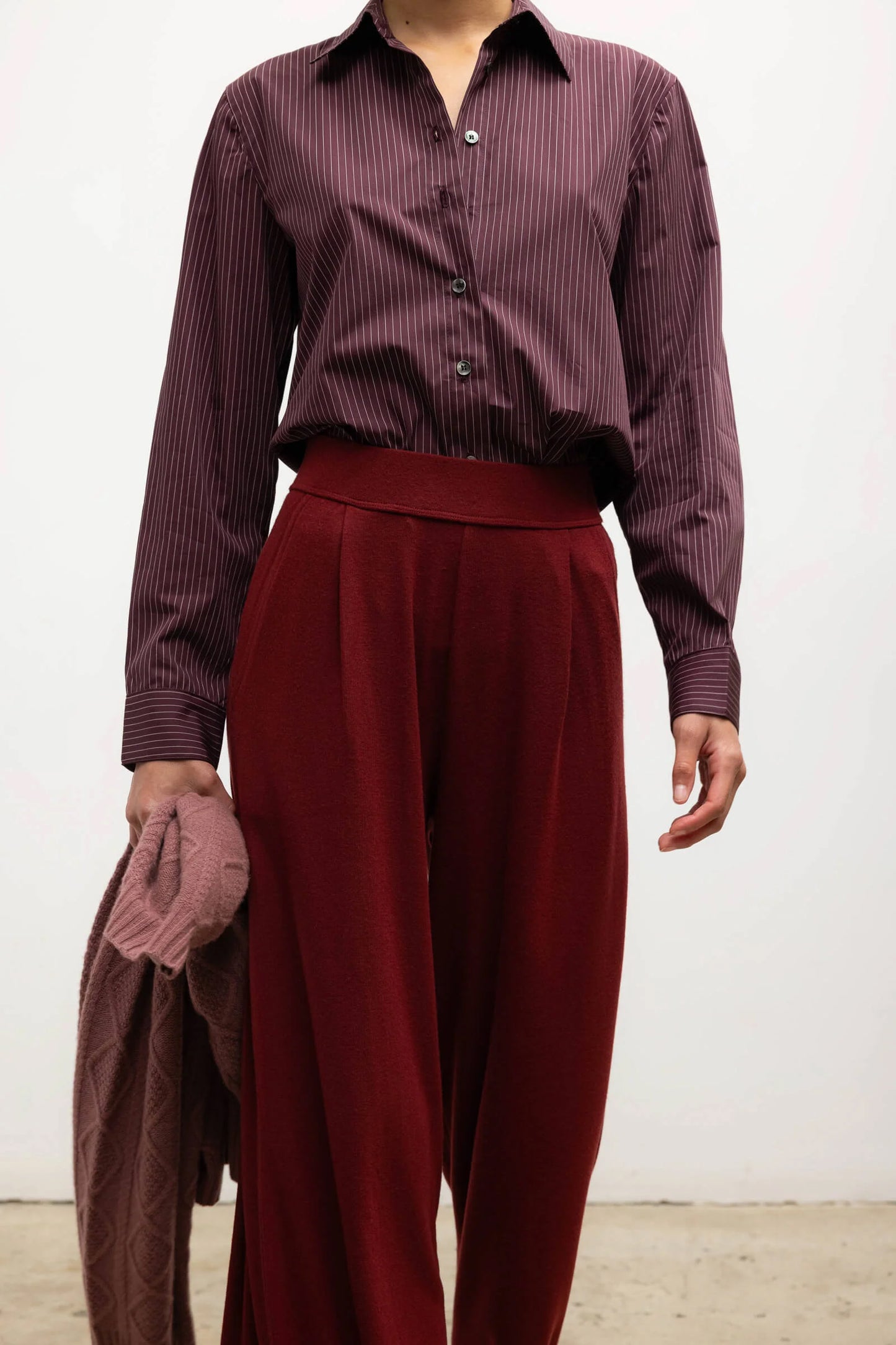 Lauren Pleated Pocket Pant, Pinot