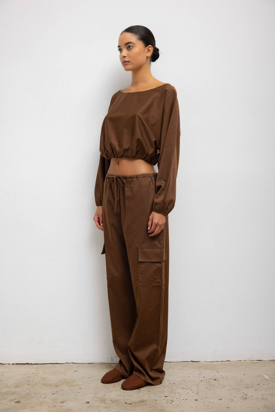 Yoko Long Sleeve Blouson Top
