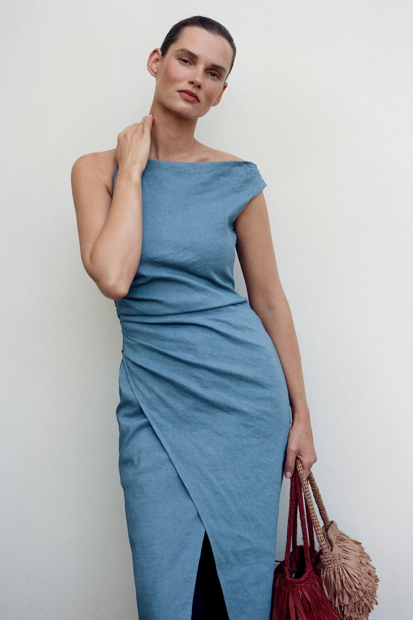 Lyra Linen Midi Dress