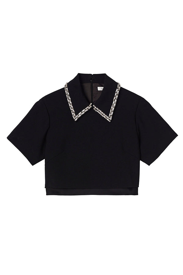Lark Embellished Satin Top