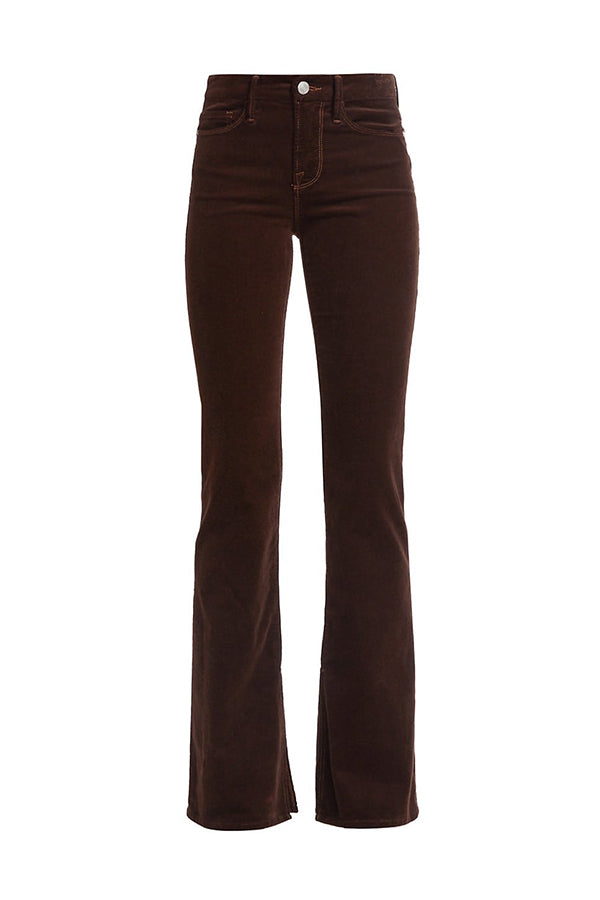 Le Mini Boot Slit Corduroy in Espresso