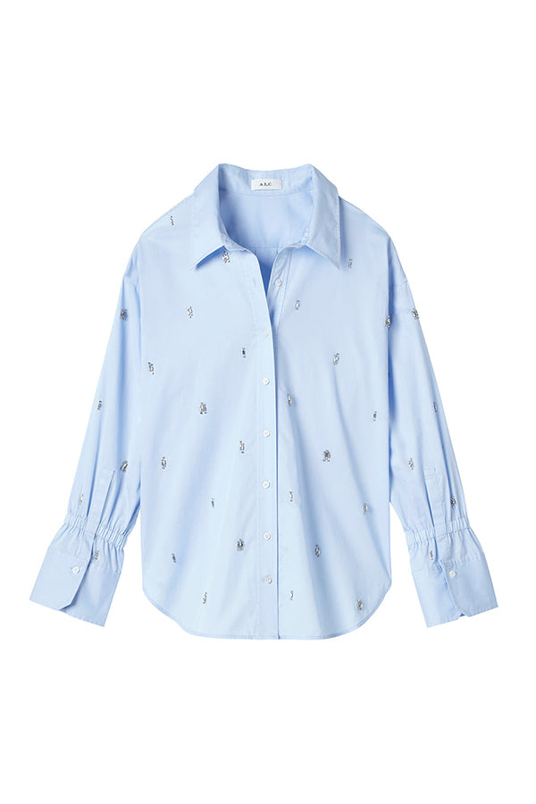 Monica Embellished Cotton Top