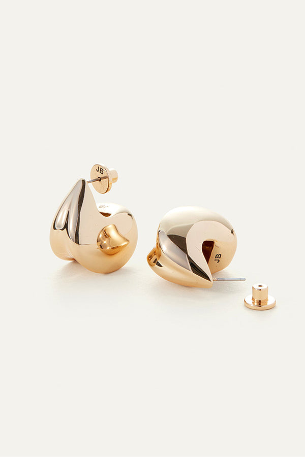 Nouveaux Puff Earrings, Gold