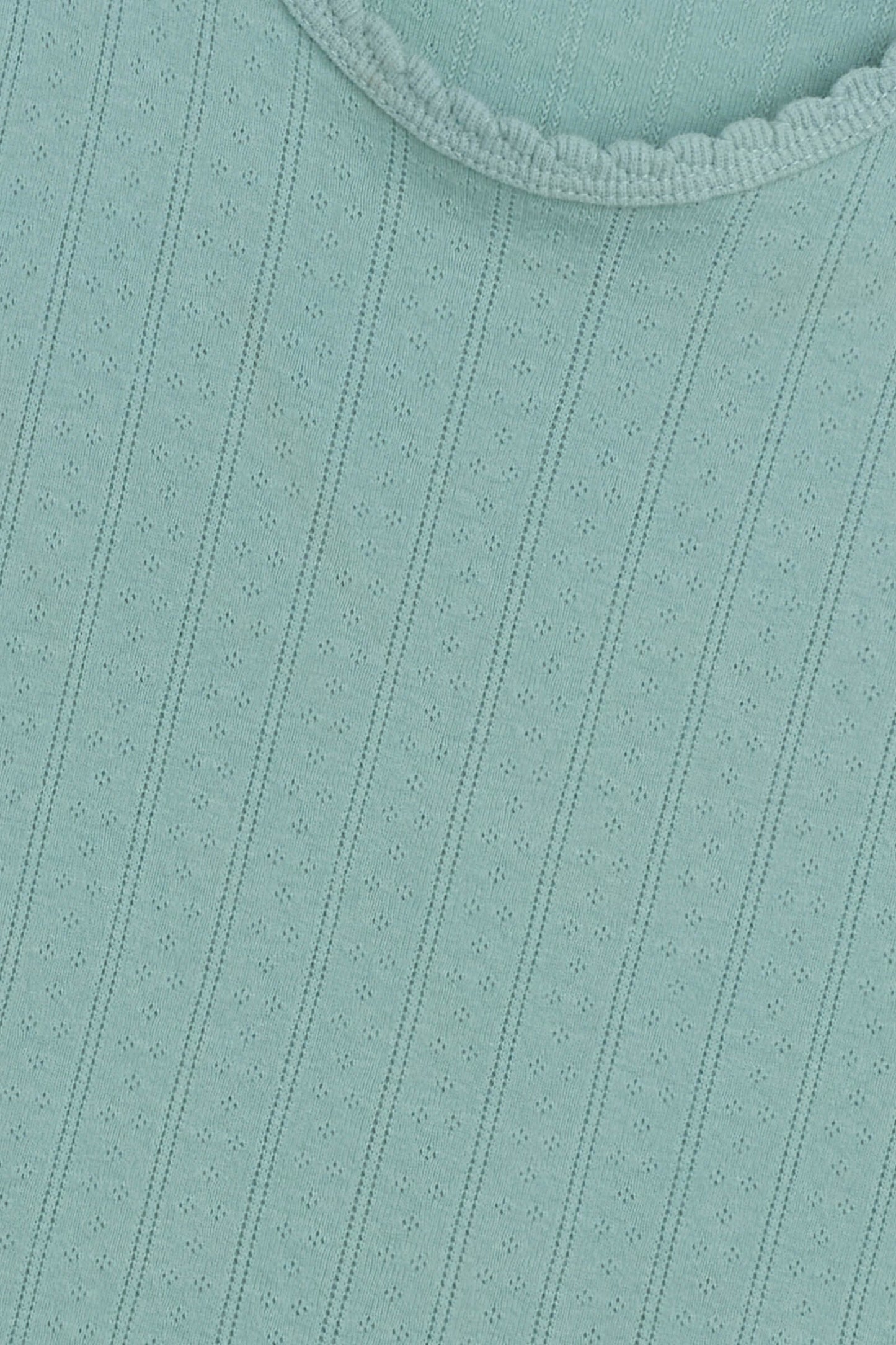 Pointelle Crop Cardigan, Eucalyptus