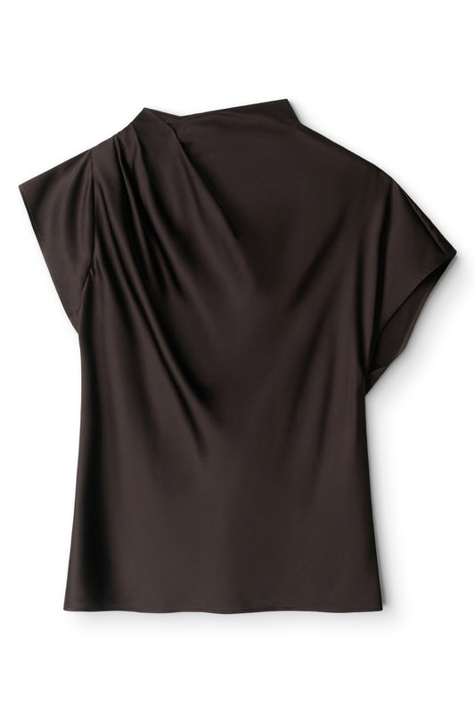 Davina Silk Top, Earth