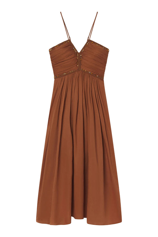 Rumi Dress in Light Chestnut