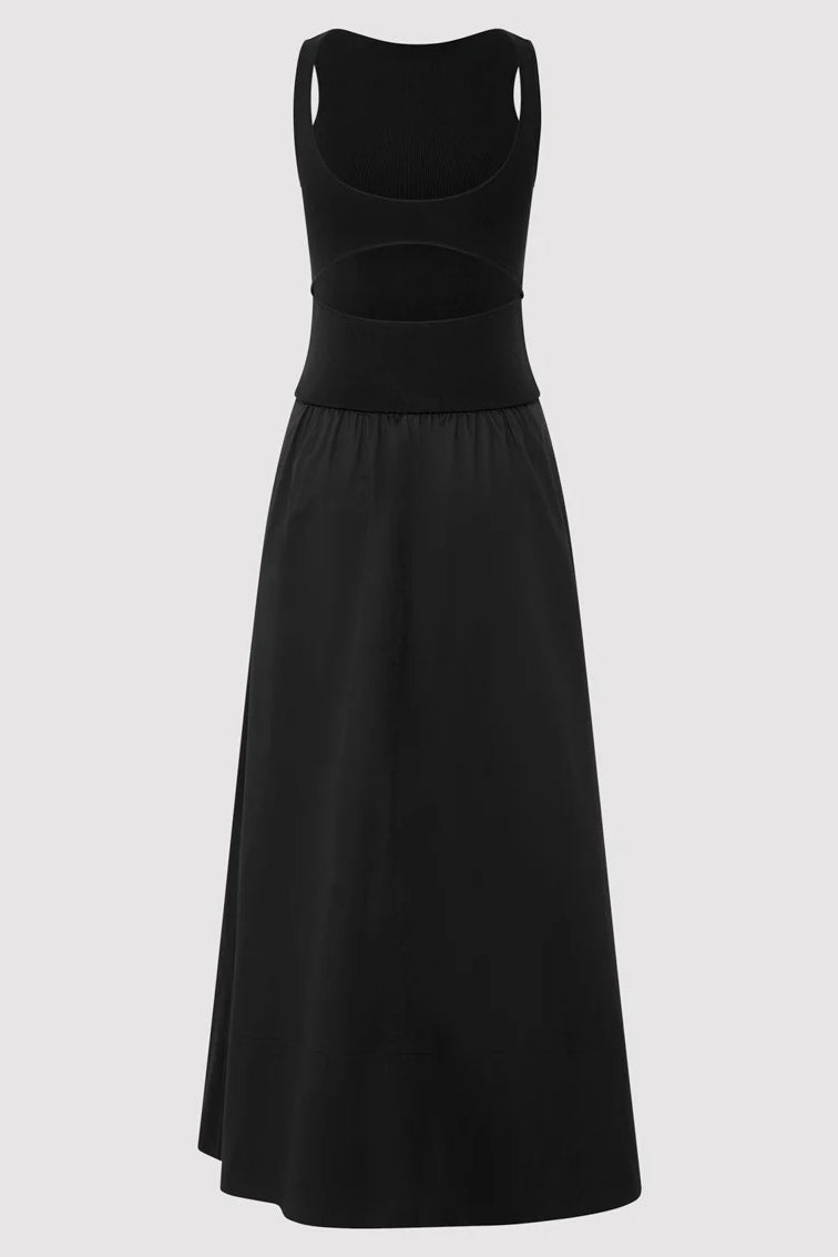 Bateau Cut Out Dress