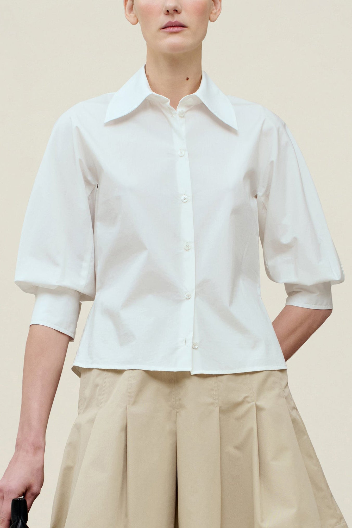 Colette 3/4-Sleeve Button Down