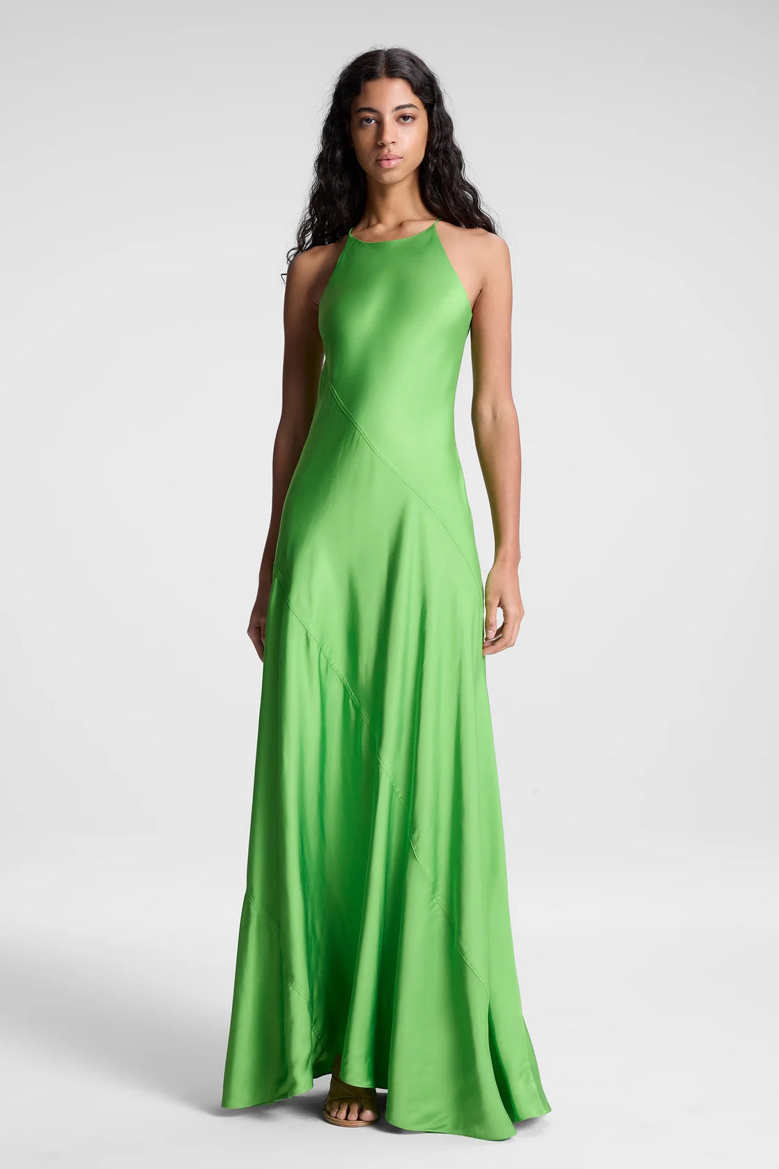 Sybil Dress in Lily Green