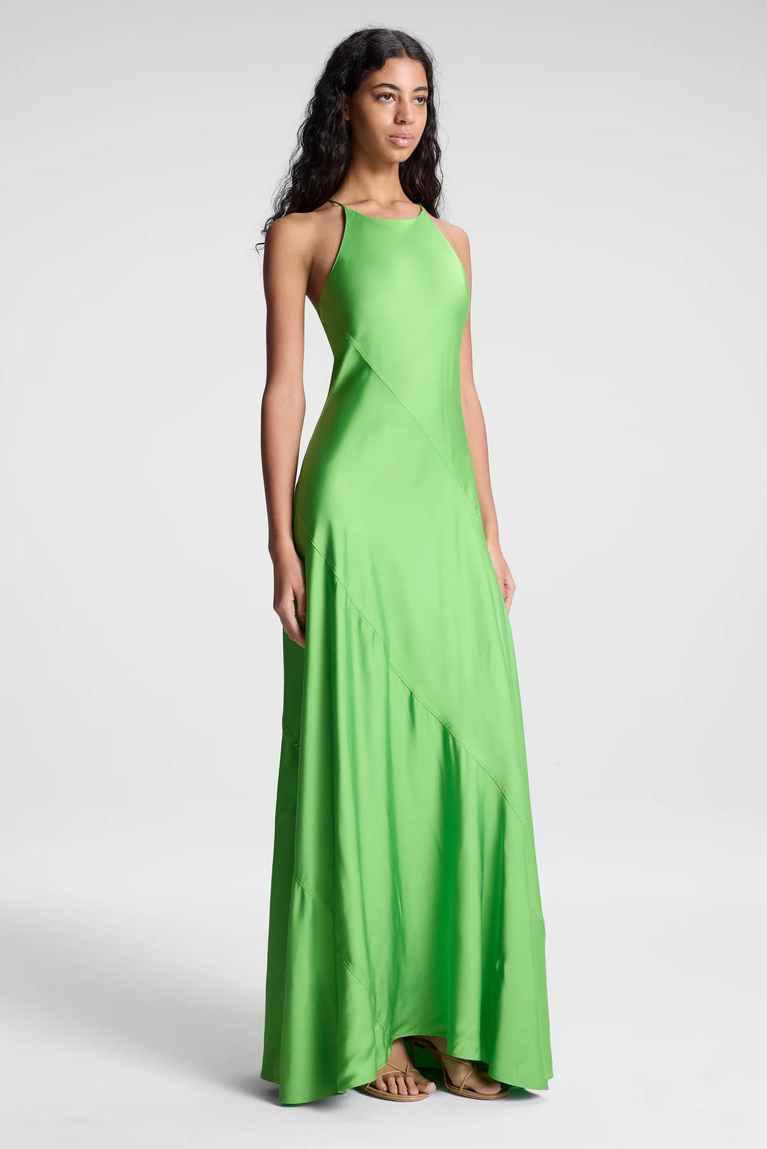 Sybil Dress in Lily Green