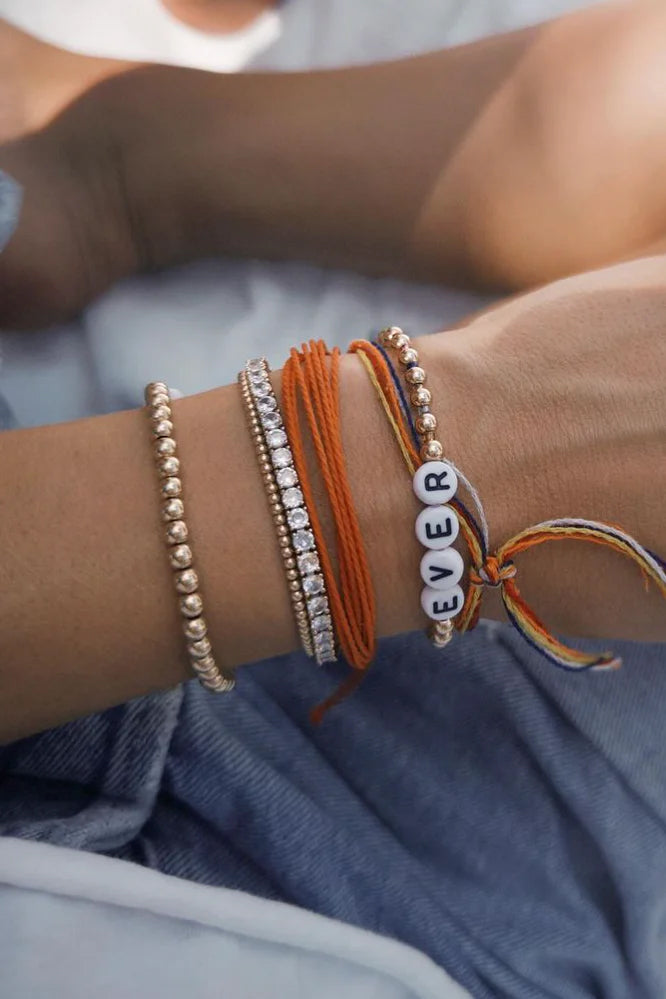 Crystal Tennis Bracelet, Sterling Silver 6.5"