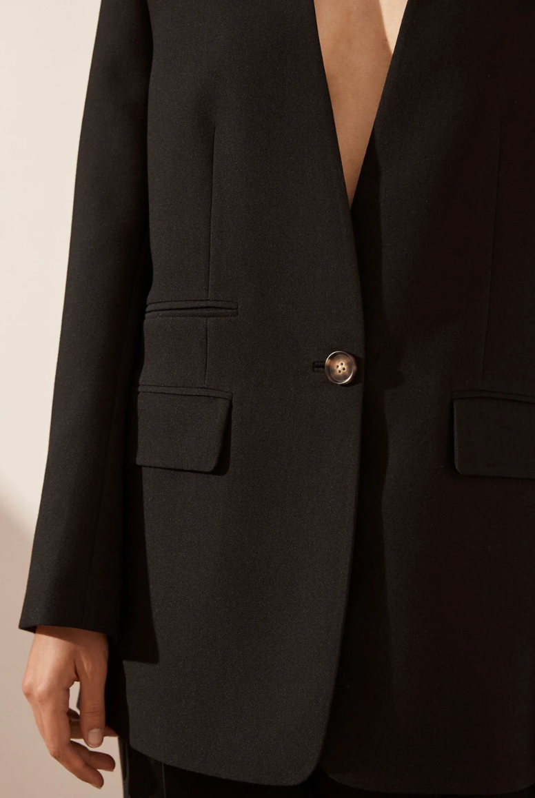 Irena Collarless Oversized Blazer