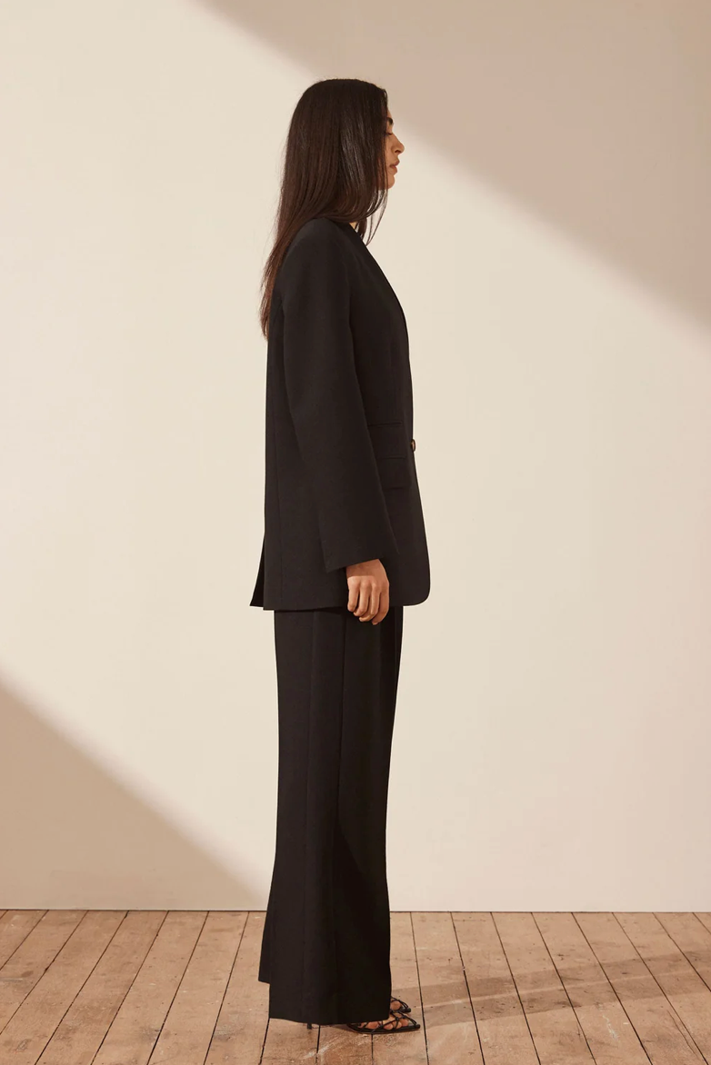 Irena Collarless Oversized Blazer