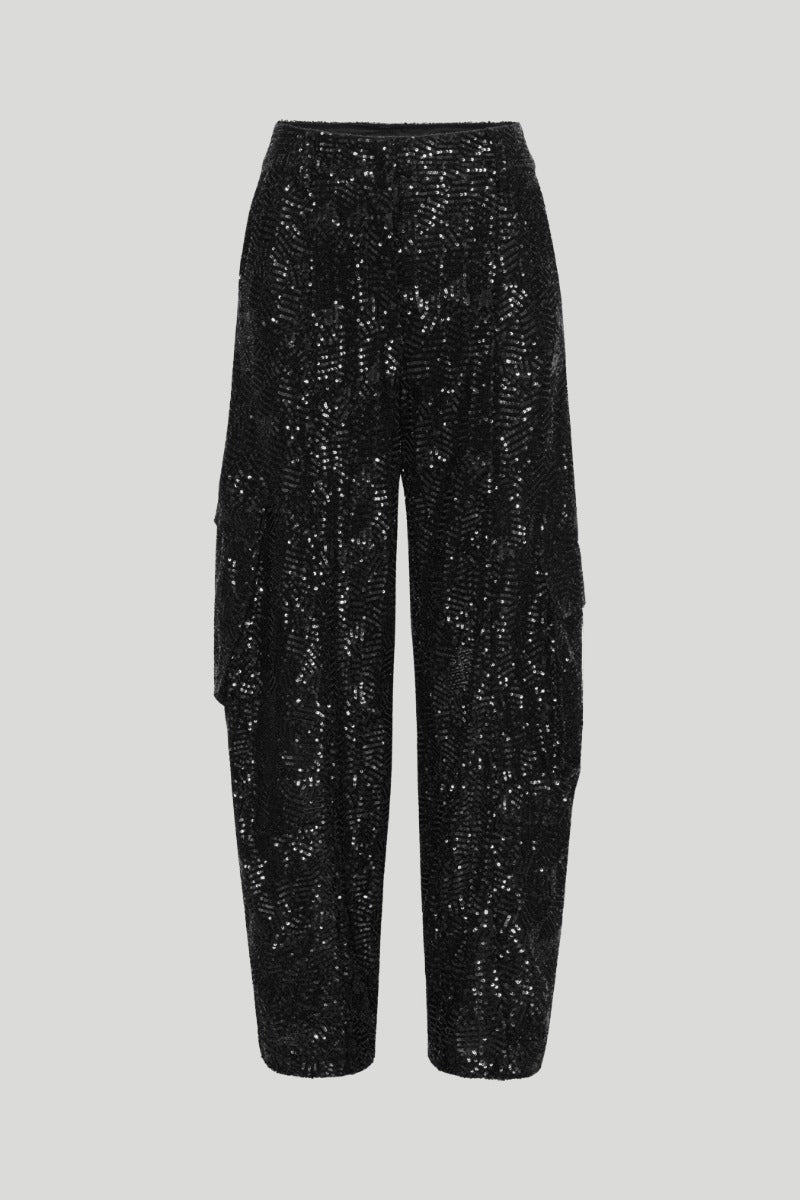 Sequins Cargo Pants