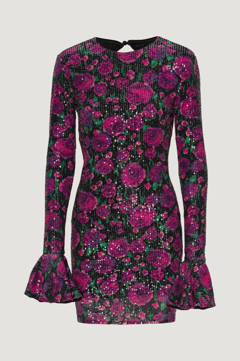 Sequins Open Back Dress