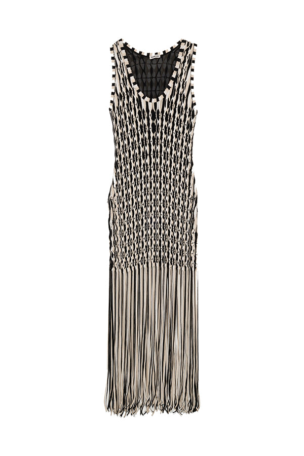 Sonia Fringe Knit Dress