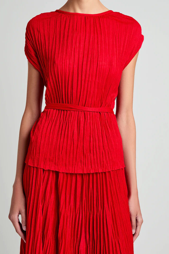 Lyra Top in Pleated Jersey