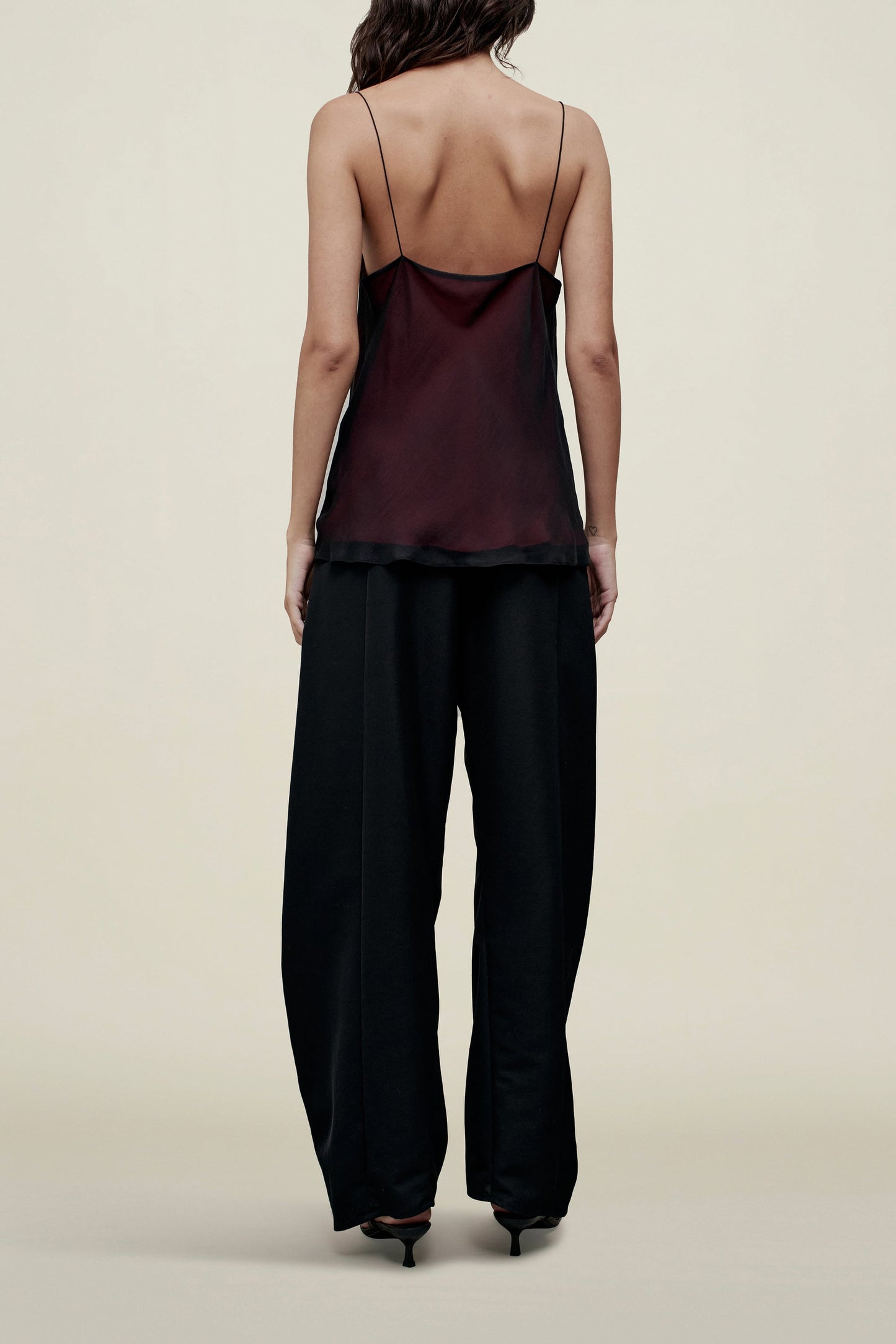 Zia Cowl Tank in Trapped Silk