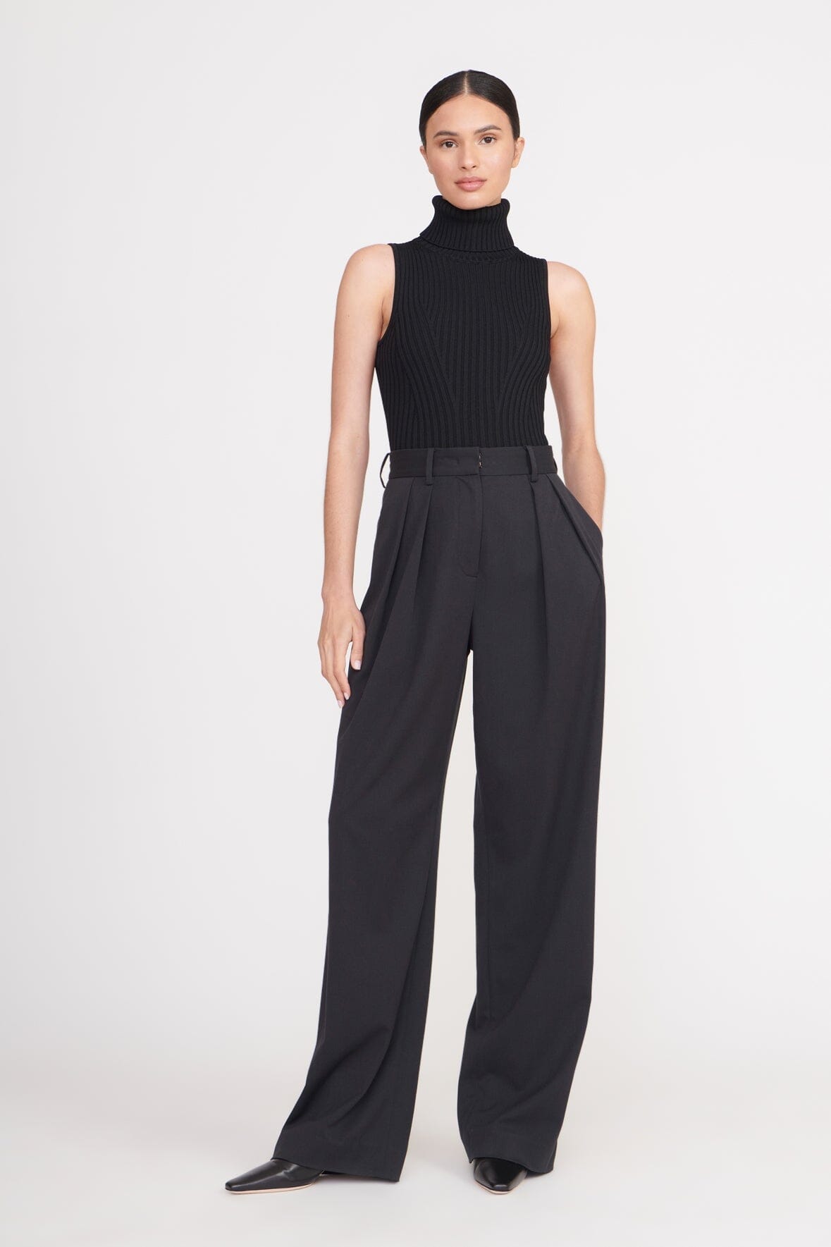 Callum Ribbed-Knit Top