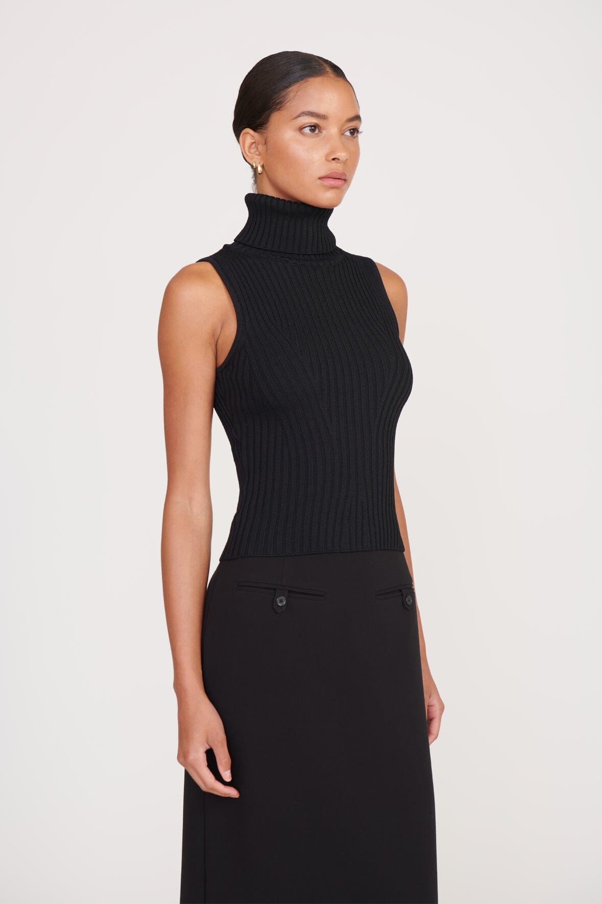 Callum Ribbed-Knit Top