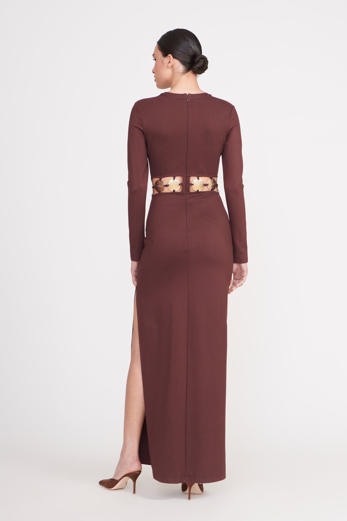 Delphine Dress, Dark Chocolate