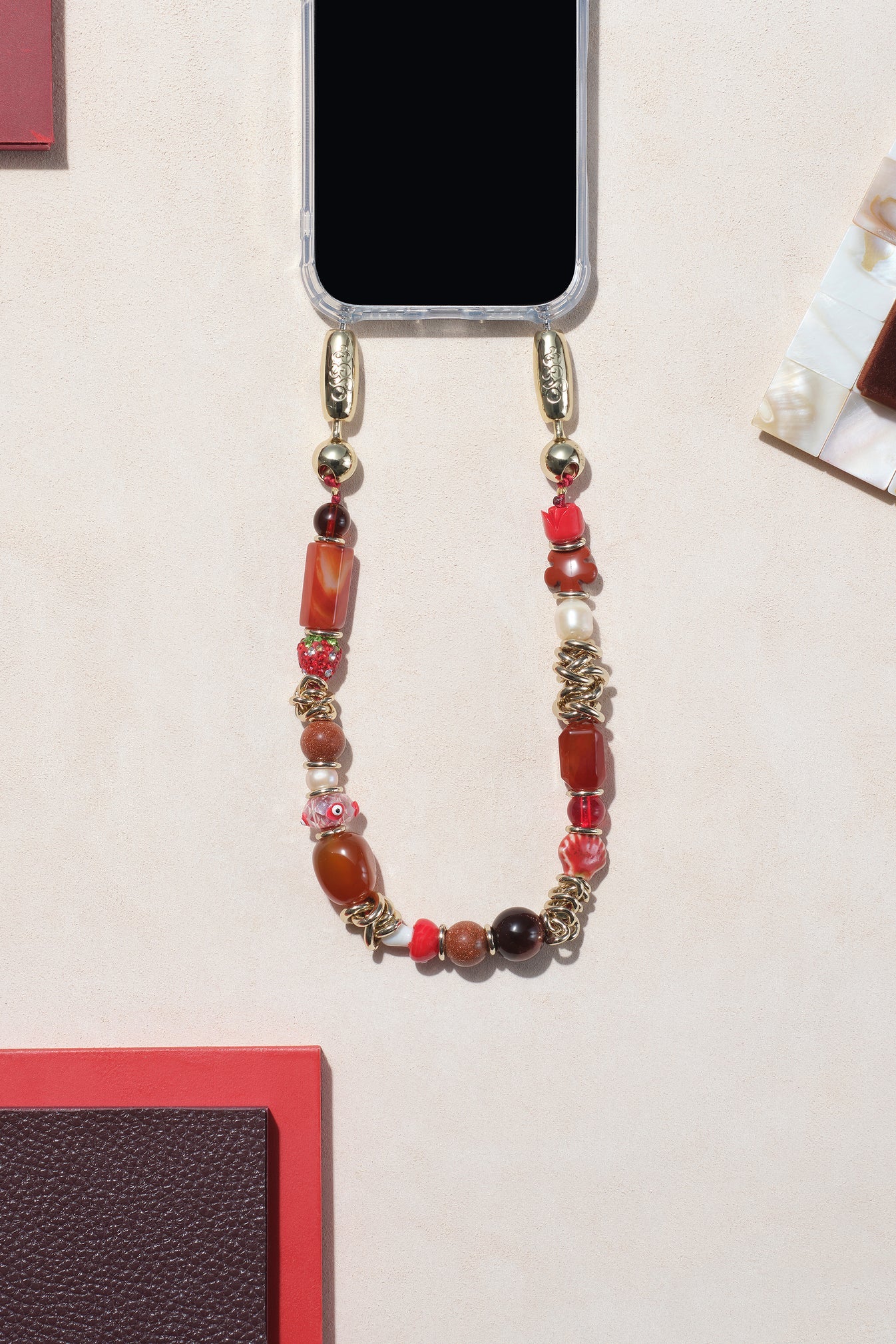 Et Cetera Wristlet, Red