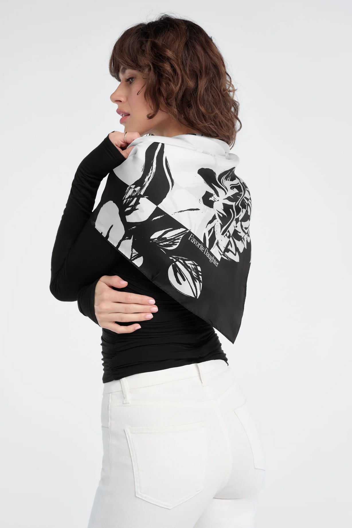 The Vintage Floral Silk Square