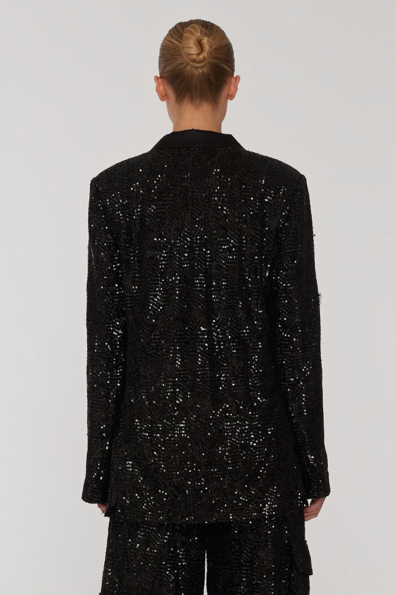 Sequins Oversized Blazer